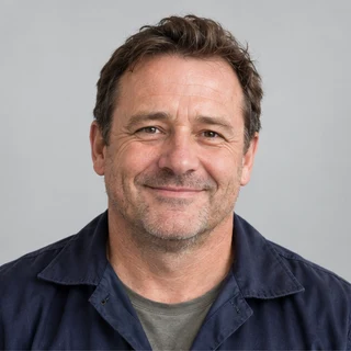 AI-generated portrait of fictional profile James Wilson