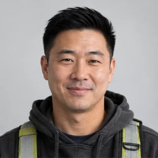 AI-generated portrait of fictional profile Daniel Chen